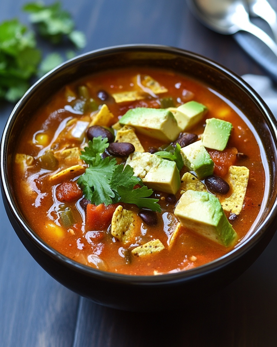 Vegetarian Tortilla Soup: Easy Crockpot Recipe