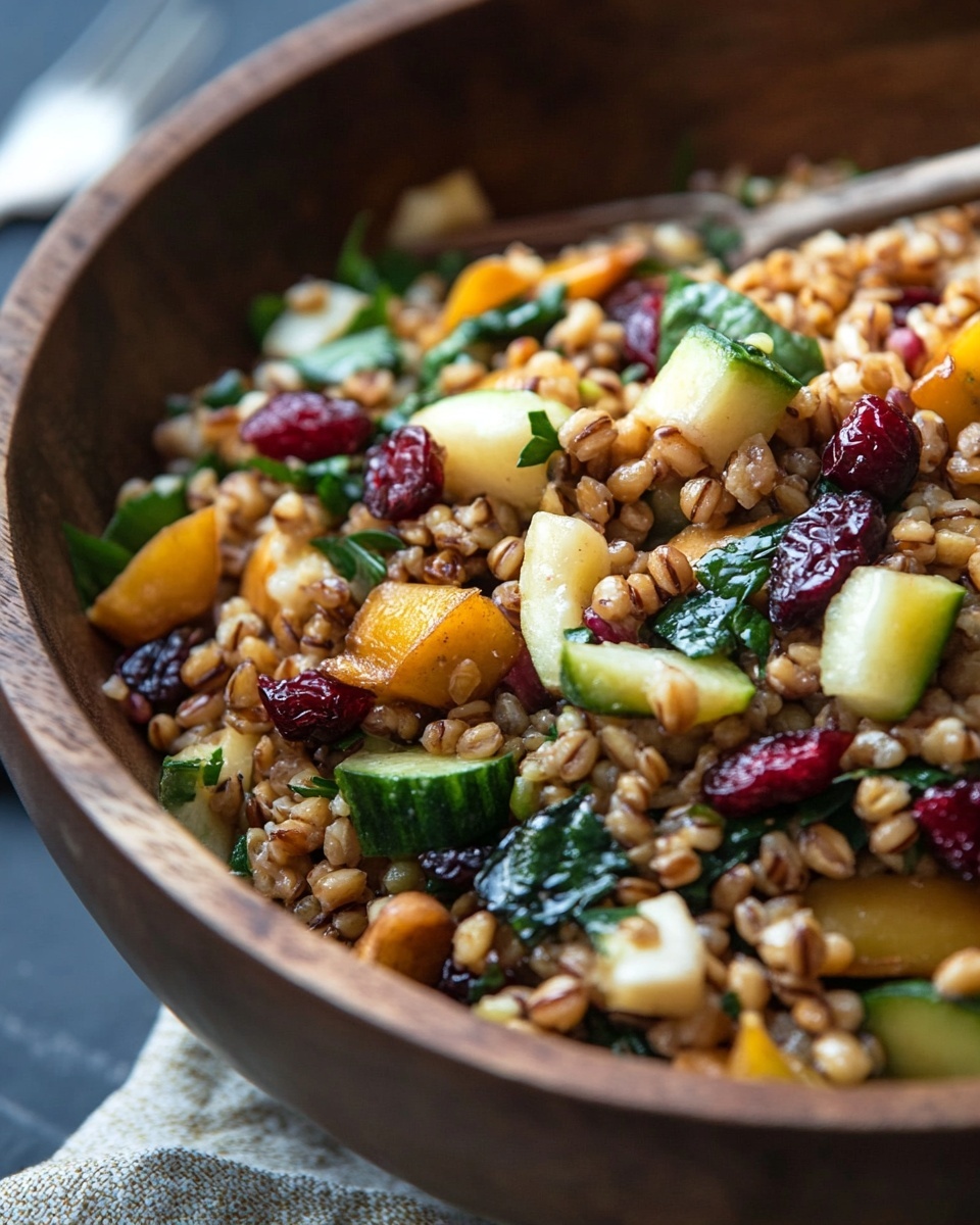 Autumn Harvest Grain Salad with Cranberries