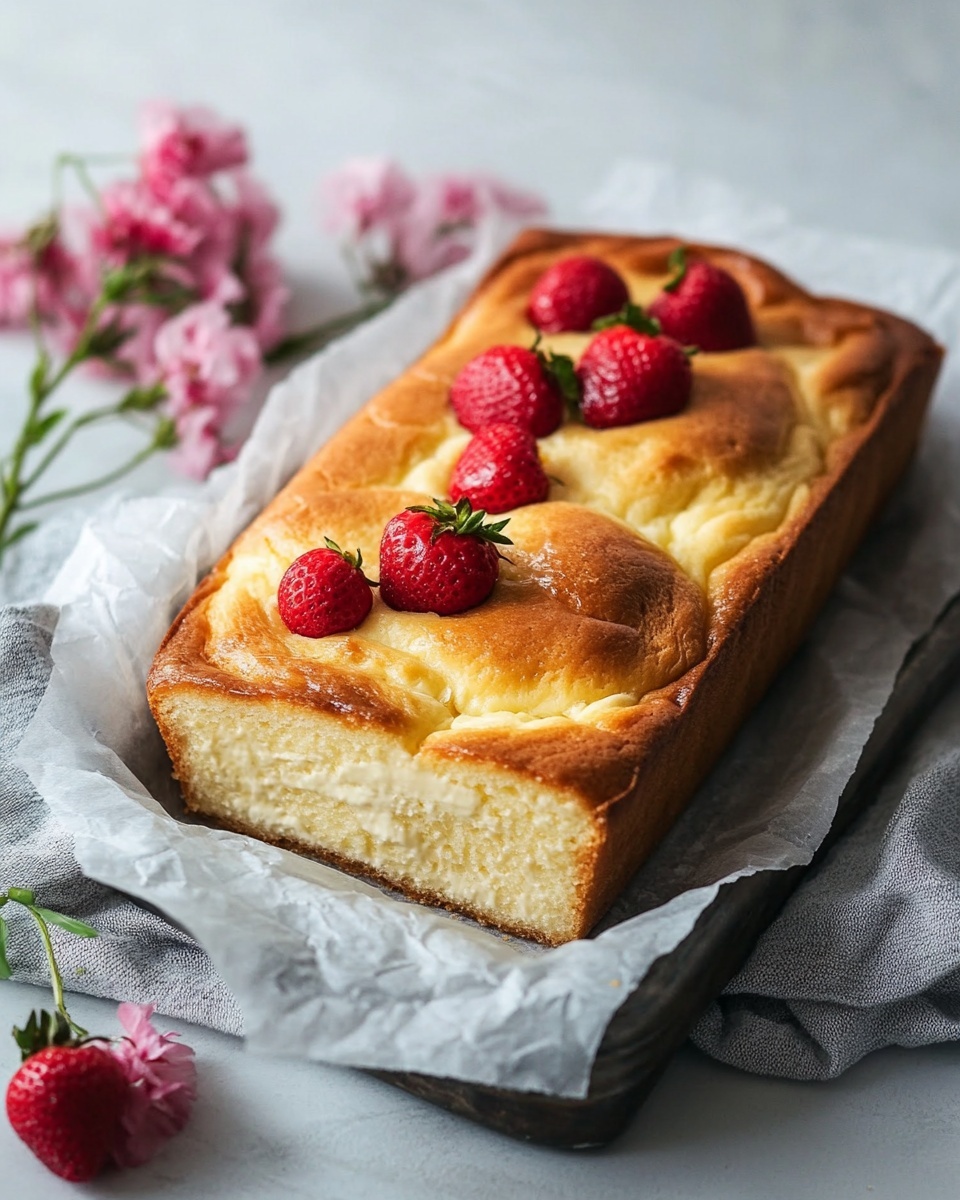 Basque Cheesecake in a Loaf Pan