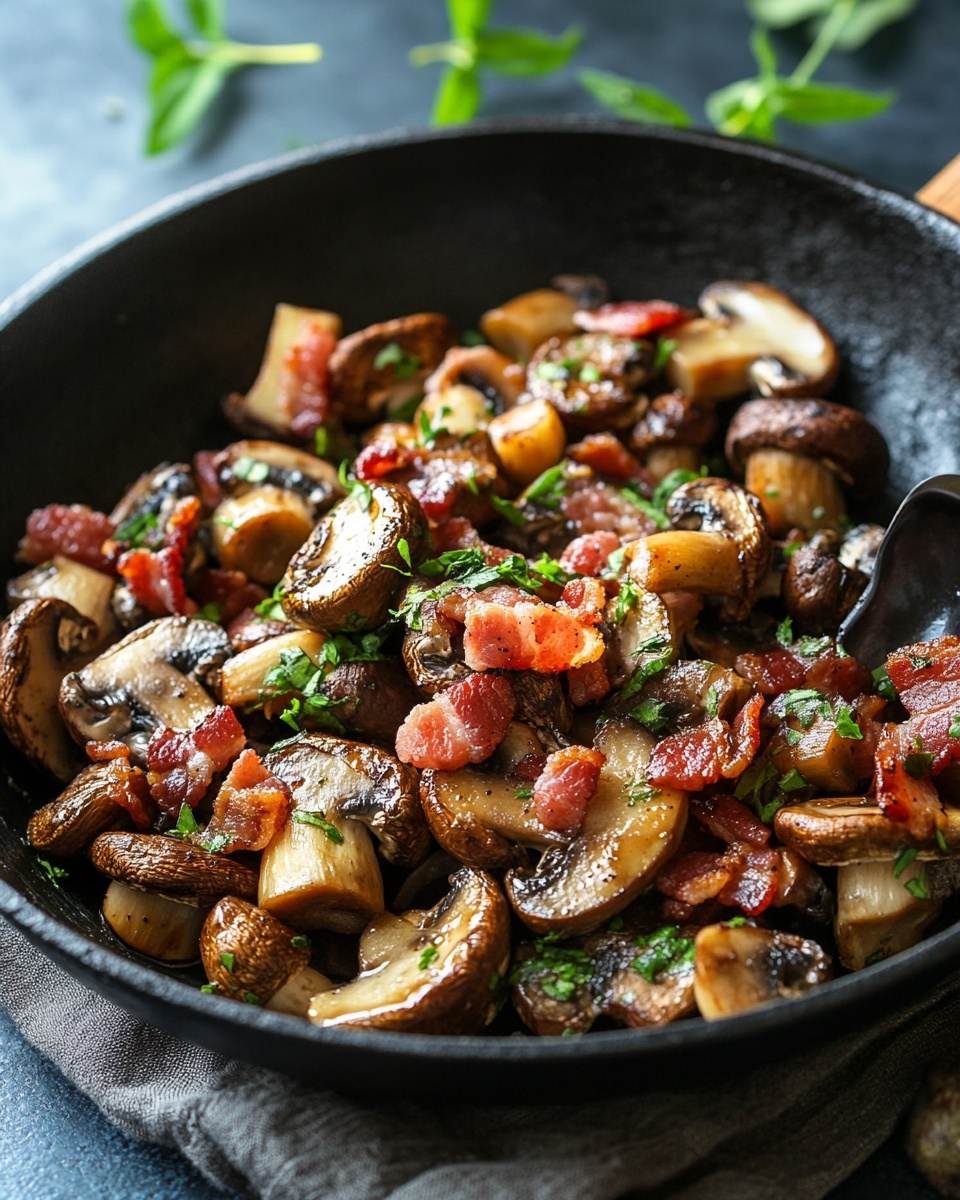 Cowboy Mushrooms With Bacon Recipe
