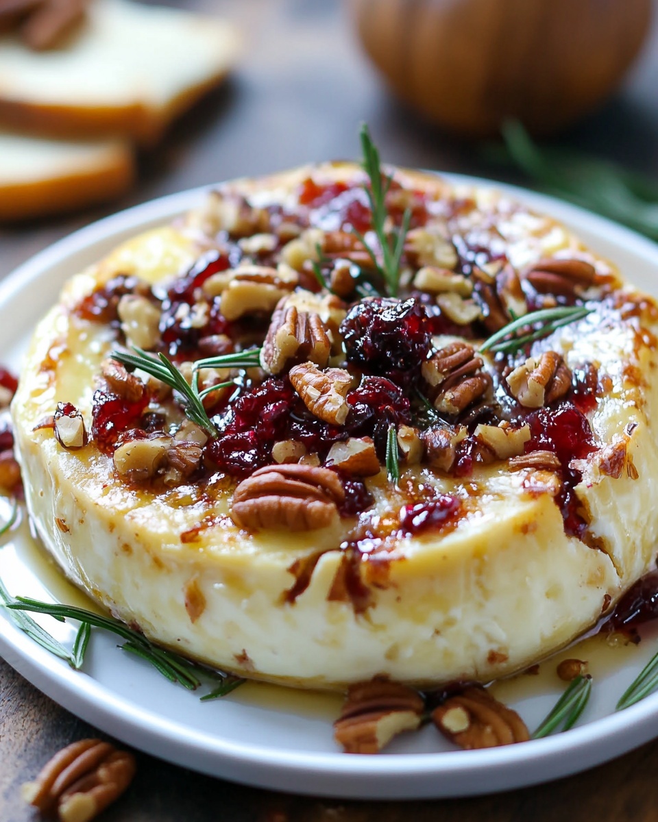 Cranberry Pecan Baked Brie