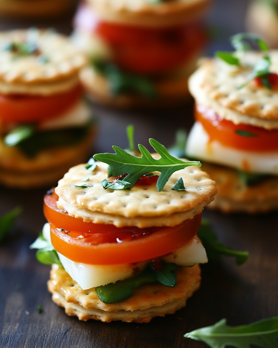 Delicious Ritz Cracker Party Appetizer Sandwiches