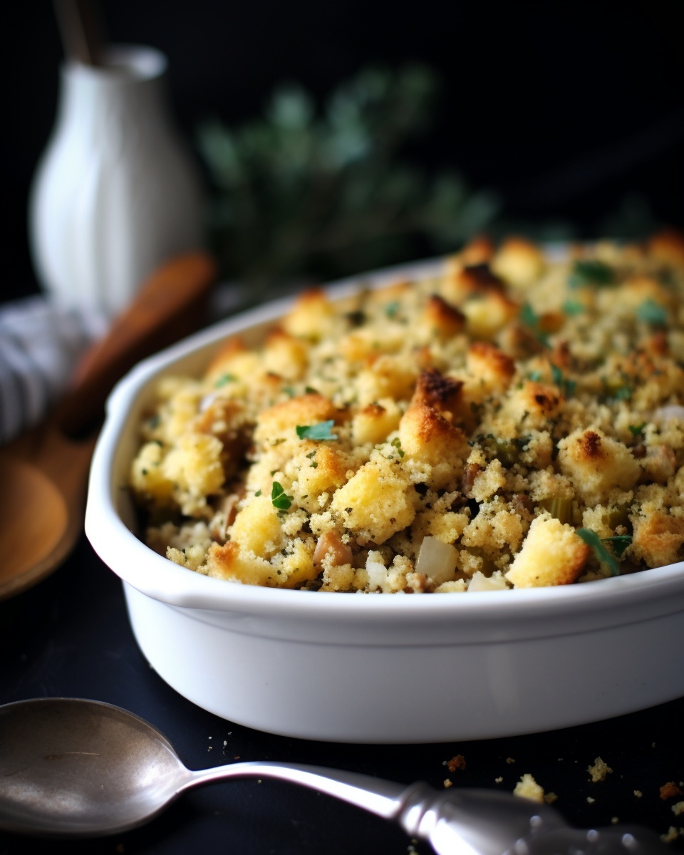 Herb & Cornbread Stuffing Recipe | Easy Holiday Side Dish