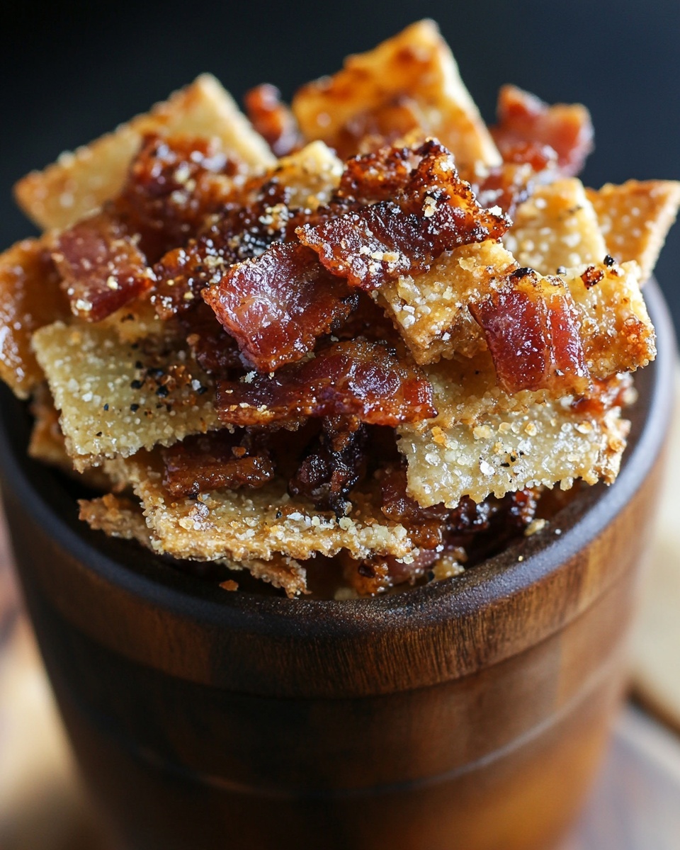 Parmesan Candied Bacon Crackers