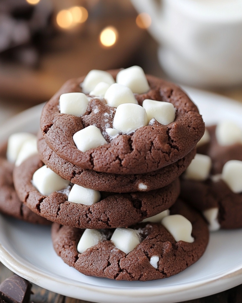 Soft Hot Cocoa Cookies
