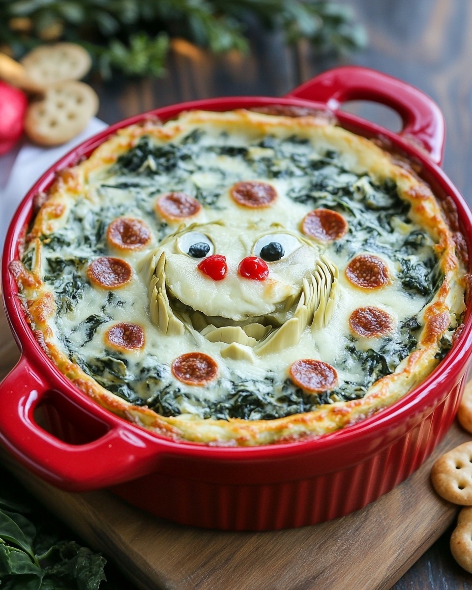 Spinach Artichoke Grinch Dip Recipe