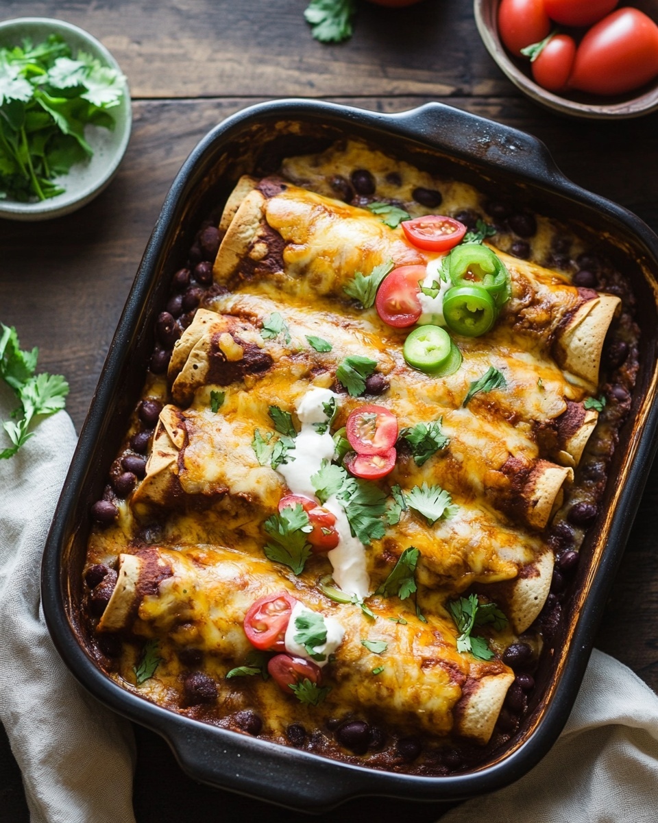 Vegetarian Black Bean Enchiladas